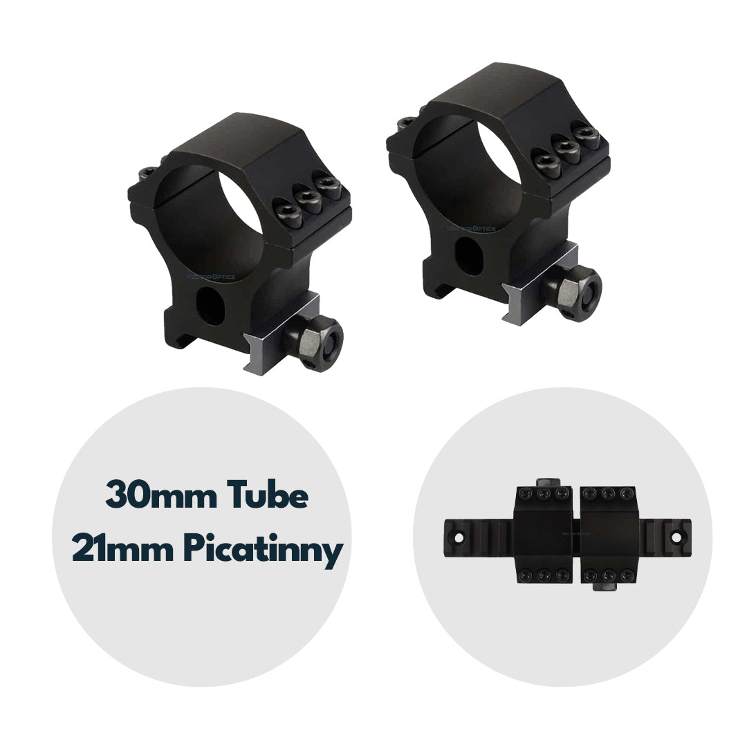 Vector Optics SCTM-34 X-Accu Zielfernrohr-Montage 30mm h=31,75mm für 21mm Picatinny Schiene