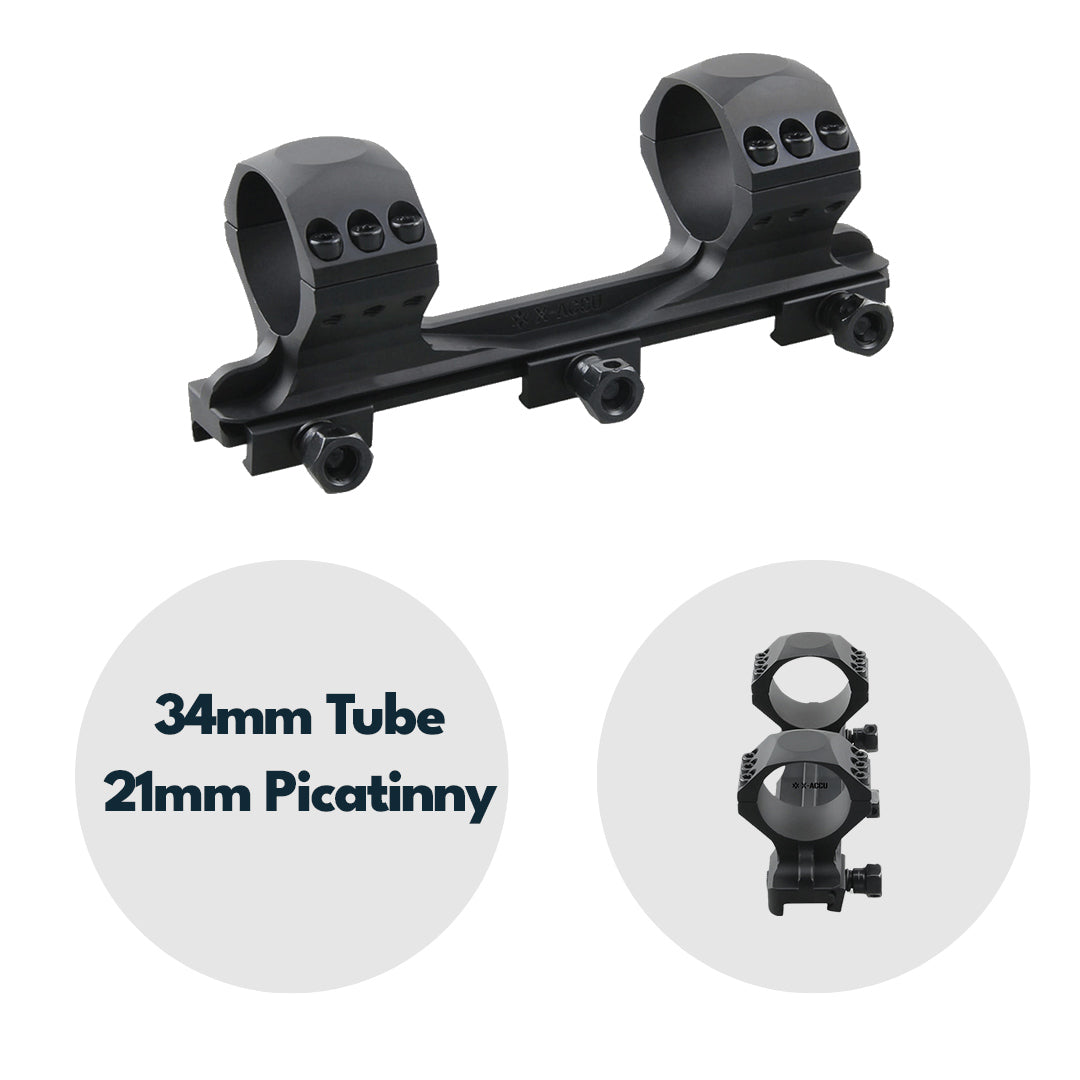 Vector Optics SCTM-60 X-Accu Blockmontage für 34mm Tubus, 21mm Picatinny, h=35mm