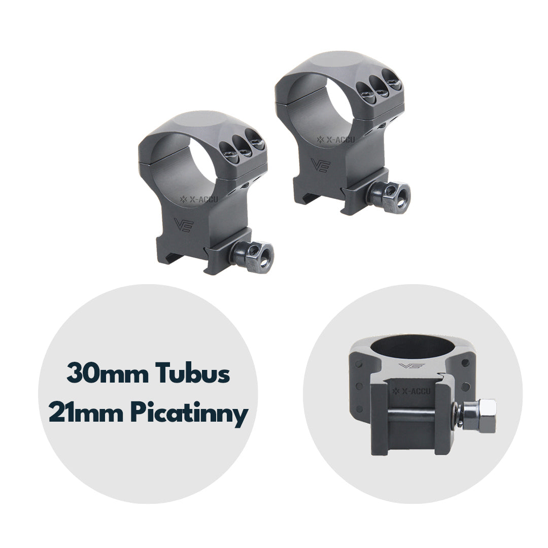 Vector Optics XASR-3003 X-Accu Montage für 30mm Tubus, 21mm Picatinny, h= 35mm