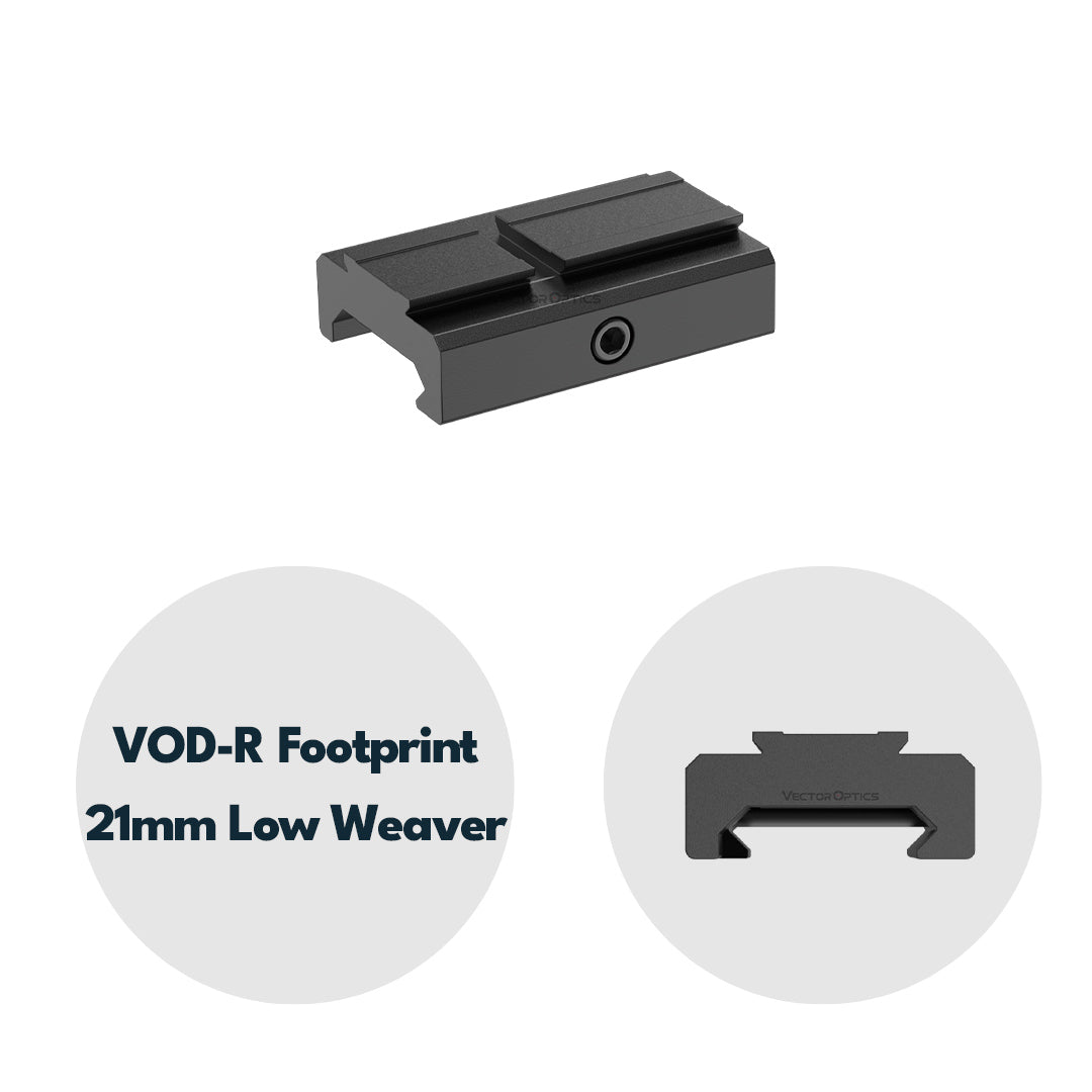 Vector Optics SCFRM-14 Montage mit VOD (Aimpoint) Footprint für 21mm Weaver, h=6mm