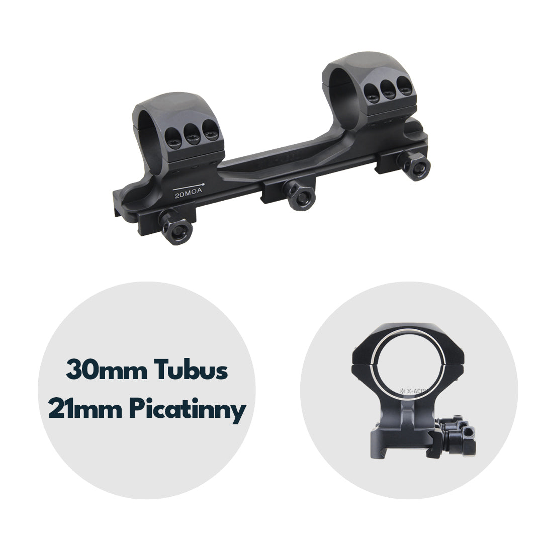 Vector Optics XASR-3012 X-Accu Blockmontage für 30mm Tubus, 21mm Picatinny, h= 35mm