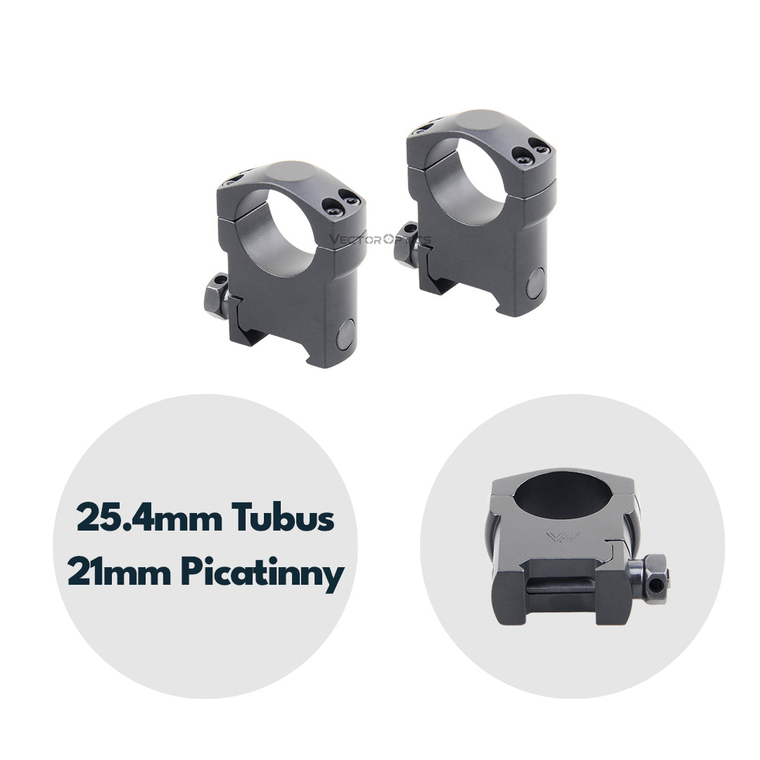 Vector Optics SCTM-64 Montage für 25,4mm Tubus, 21mm Weaver, h=31mm