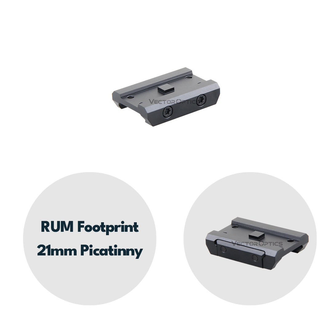 Vector Optics SCPSM-02 Montage für RUM (Aimpoint Micro) Footprint, 21mm Picatinny