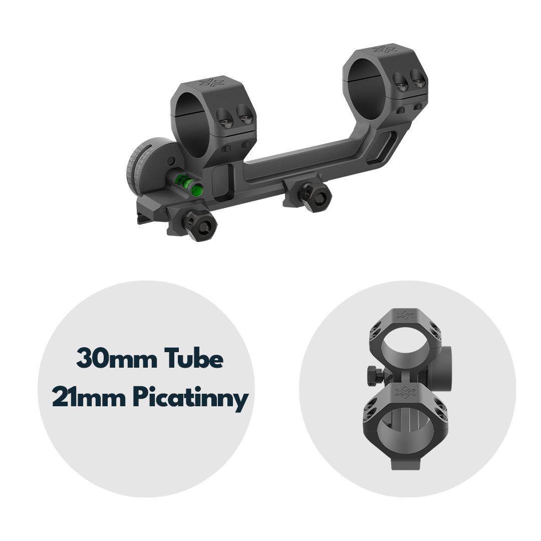 Vector Optics SCACD-24 Blockmontage mit eingebauter Wasserwaage und Neigungswinkelanzeige für 21mm Schiene