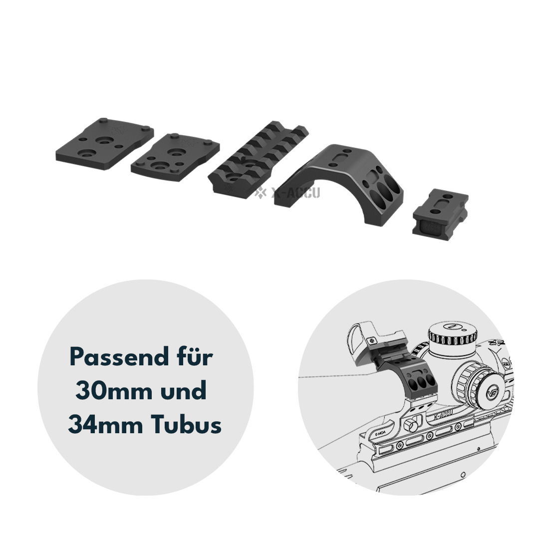 Vector Optics Reddot Mounting Kit für 30 und 34mm Tubus
