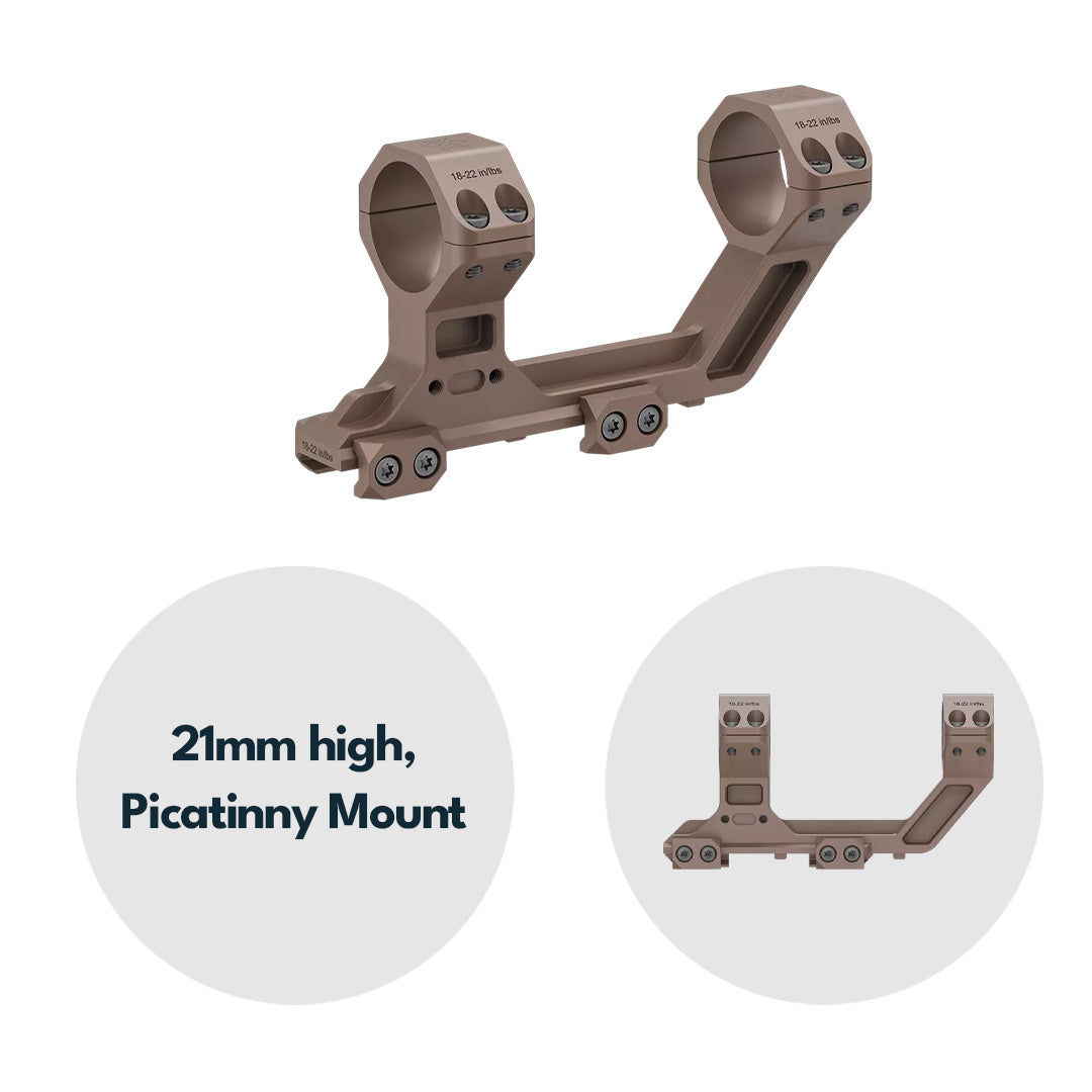 Vector Optics XASR-F3038 X-Accu Blockmontage für 30mm Tubus, 21mm Picatinny for AR, h=50mm