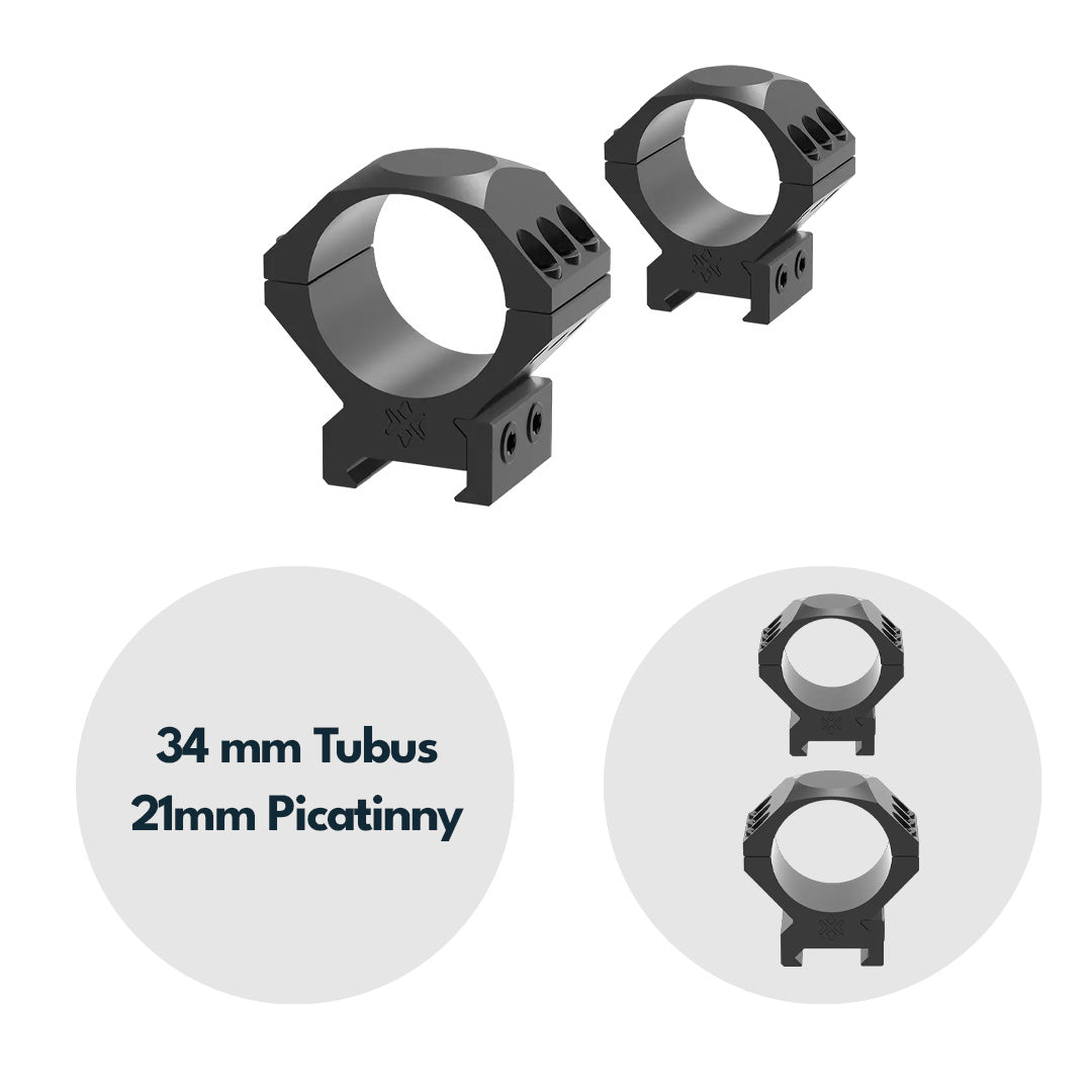 Vector Optics SCTM-52 X-Accu Montage für 34mm Tubus, 21mm Picatinny, h=28mm