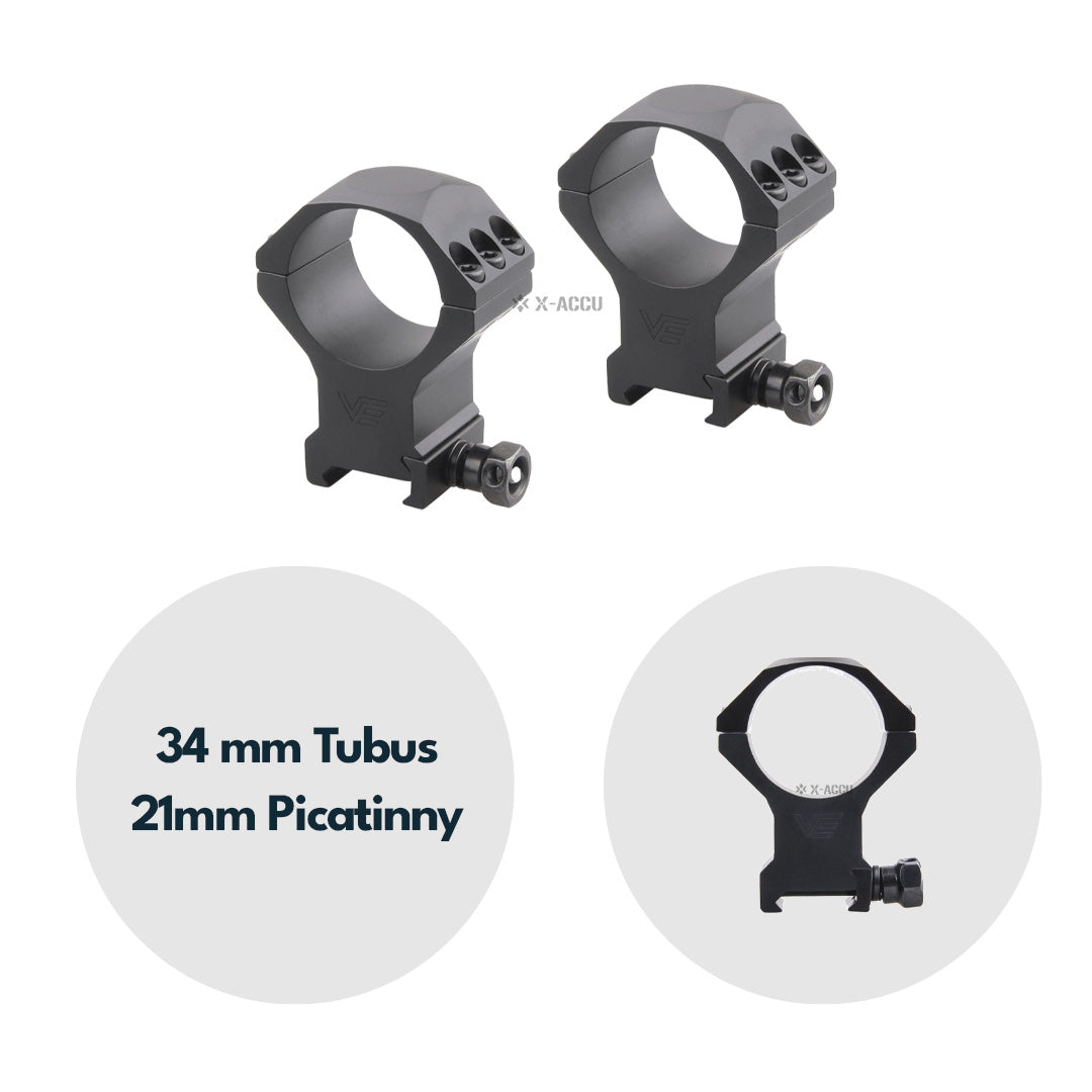 Vector Optics SCTM-54 X-Accu Montage für 34mm Tubus, 21mm Picatinny, h=40mm