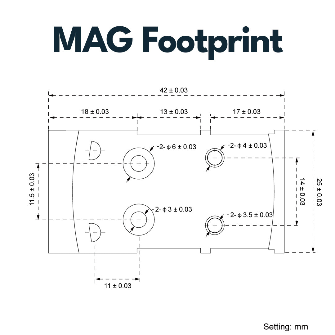 Vector Optics SCFRM-16 Glock MOS Montage für MAG (SHIELD) Footprint