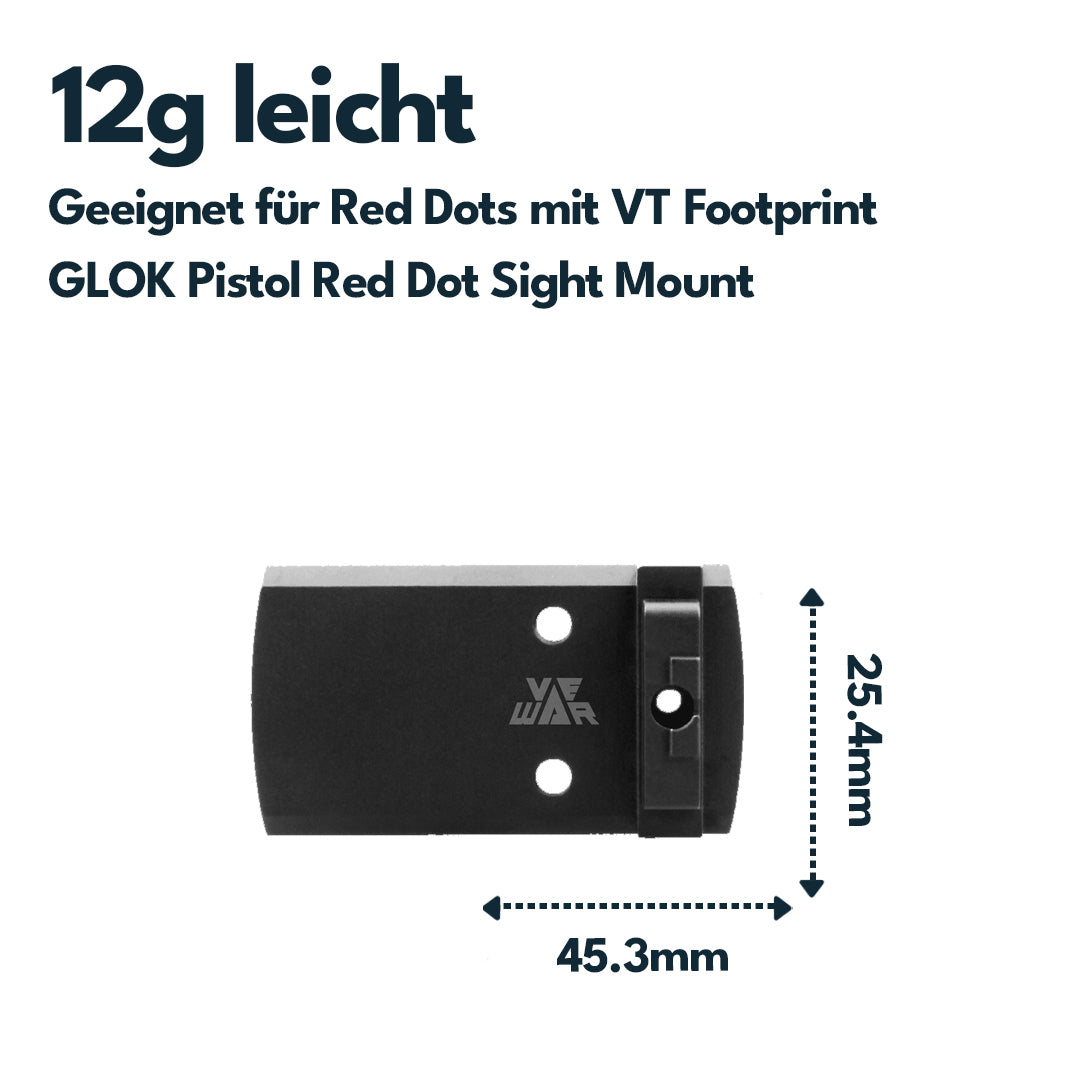 Vector Optics VMPM-01 VeWar Glock Mount TEK (Docter & Vortex Footprint) für Marui Airsoft