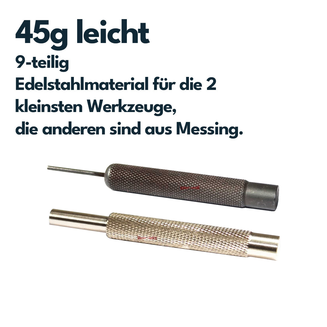 Vector Optics SCOT-46 Set mit Durchschlägen (9 Stück)