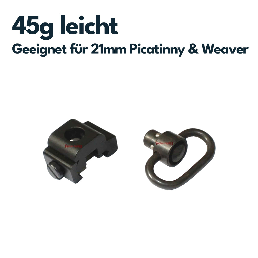 Vector Optics SCOT-36 Schlaufe für Tragegurt zur Montage auf 21mm Schiene