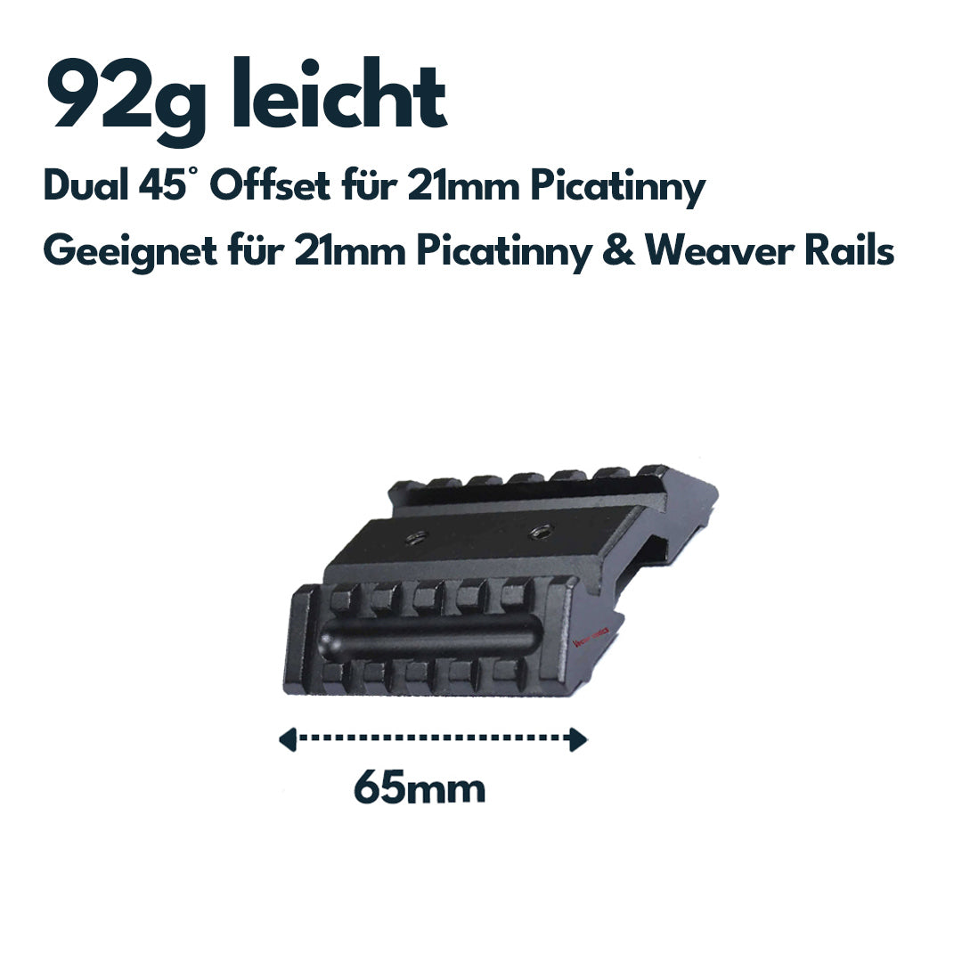 Vector Optics SCRA-51 45° Doppel- 21mm Picatinny Montage
