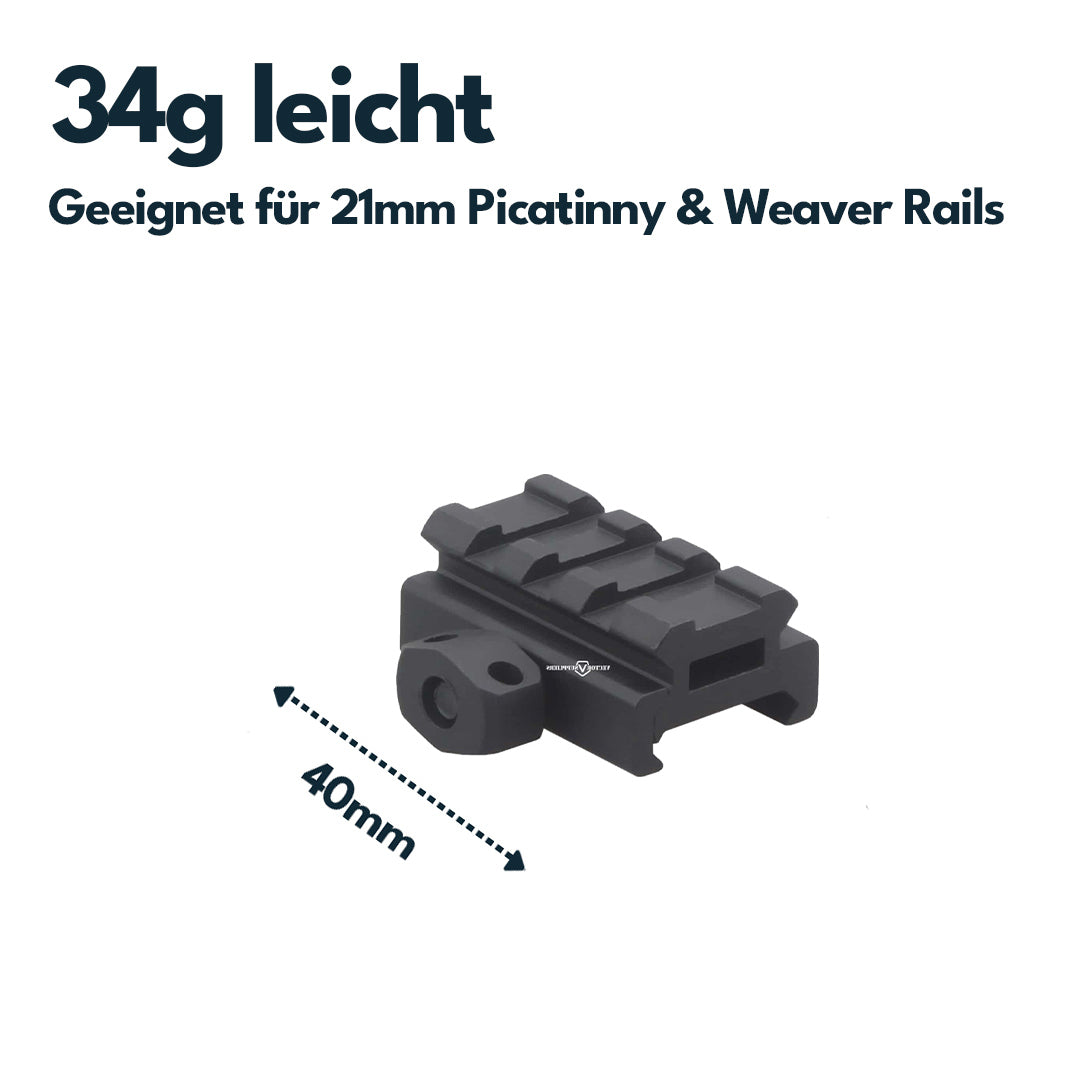 Vector Optics SCRA-58 21mm Picatinny Raiser Montage, l=40mm, h=12mm
