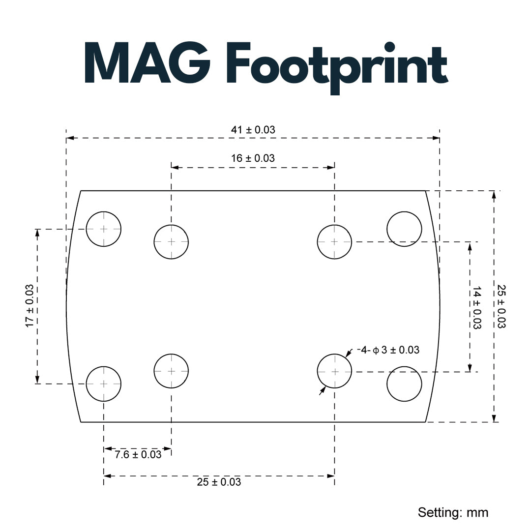 Vector Optics SCPSM-C01 45° Montage mit MAG (SHIELD) Footprint für SCPSM-01