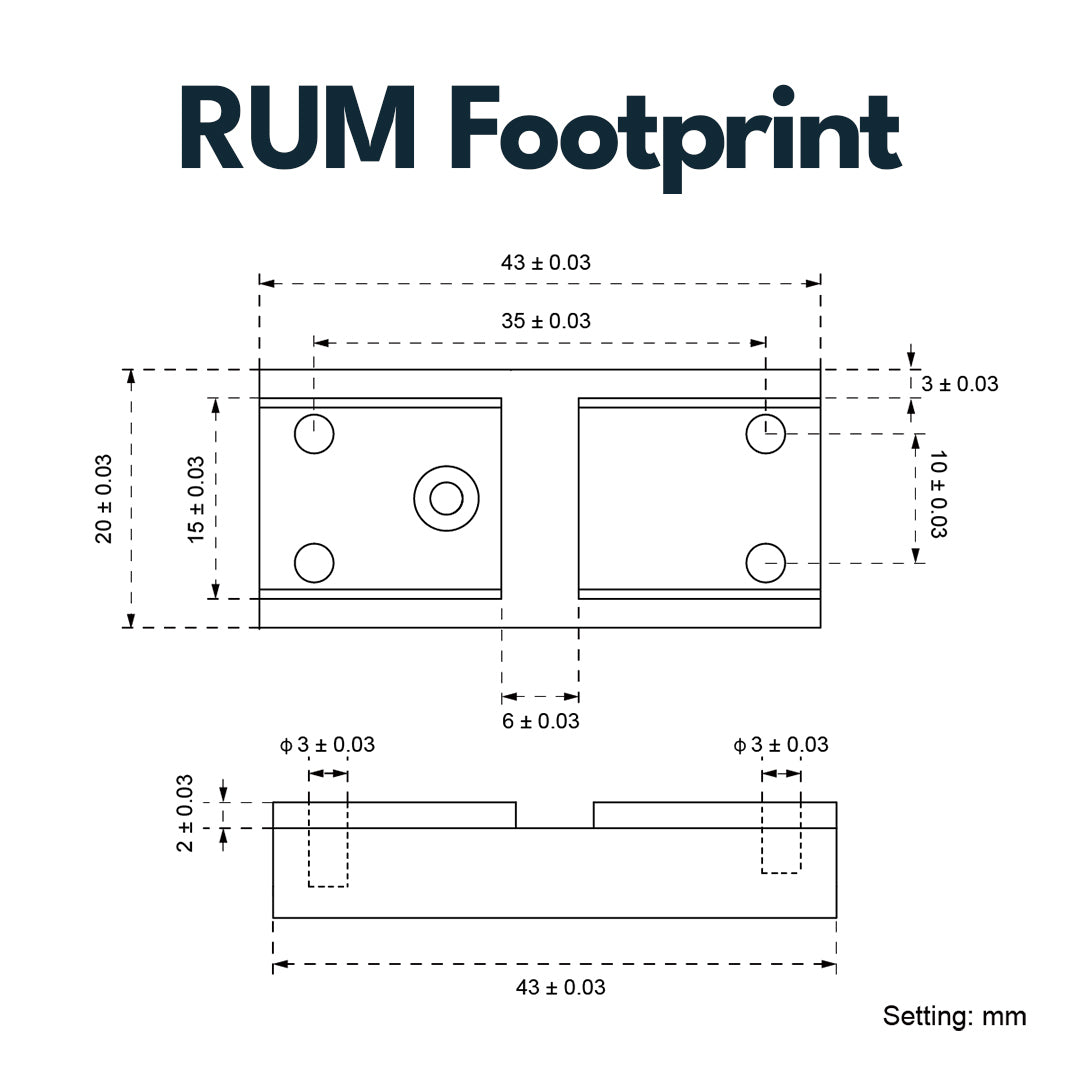 Vector Optics SCPSM-02 Montage für RUM (Aimpoint Micro) Footprint, 21mm Picatinny