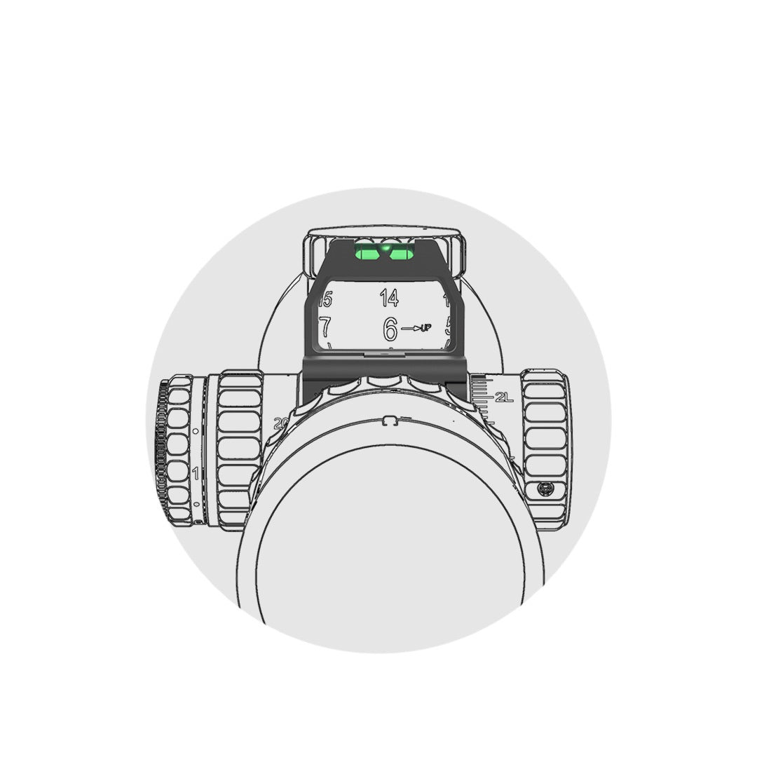 Vector Optics tower magnifier with spirit level for 30mm and 34mm tubes