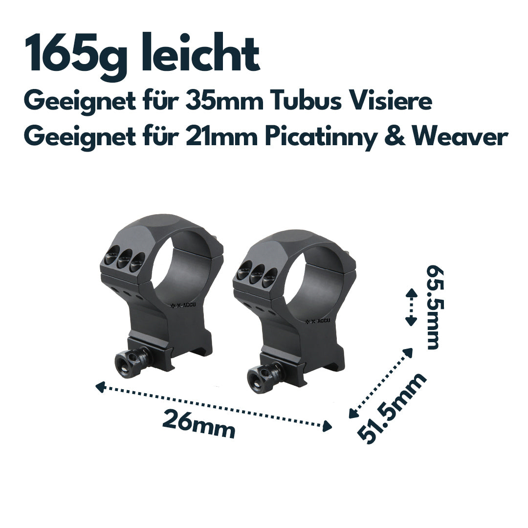 Vector Optics SCTM-32 X-Accu Montage für 35mm Tubus, 21mm Picatinny, h=40mm