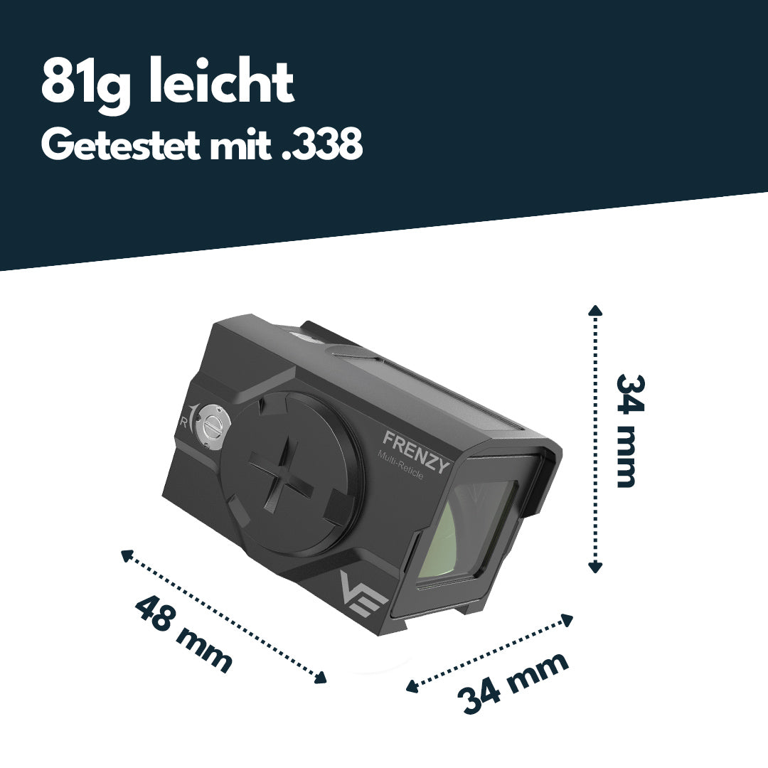 Vector Optics SCRD-SM63 Frenzy Plus F3 1x18x20 SOL Multi Reticle