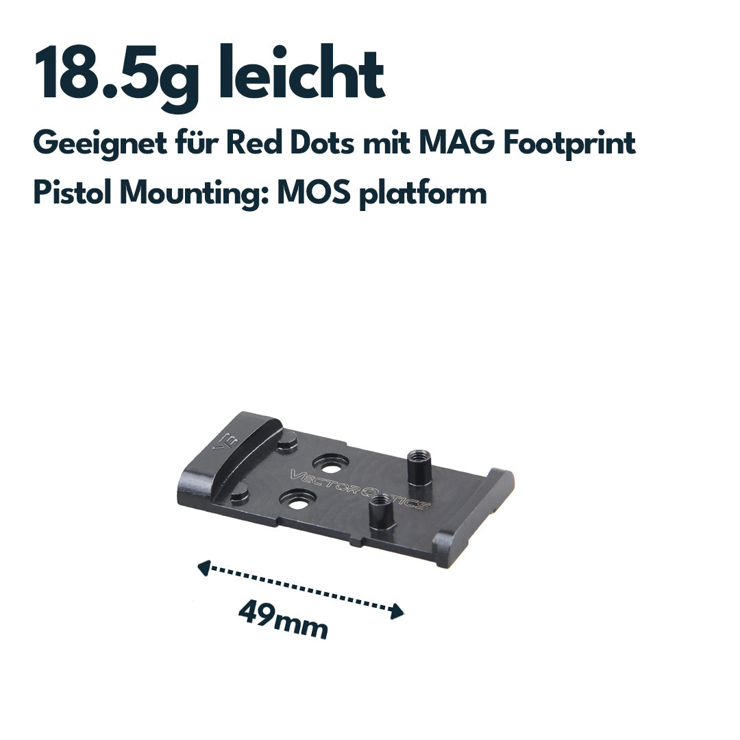 Vector Optics SCFRM-16 Glock MOS Montage für MAG (SHIELD) Footprint