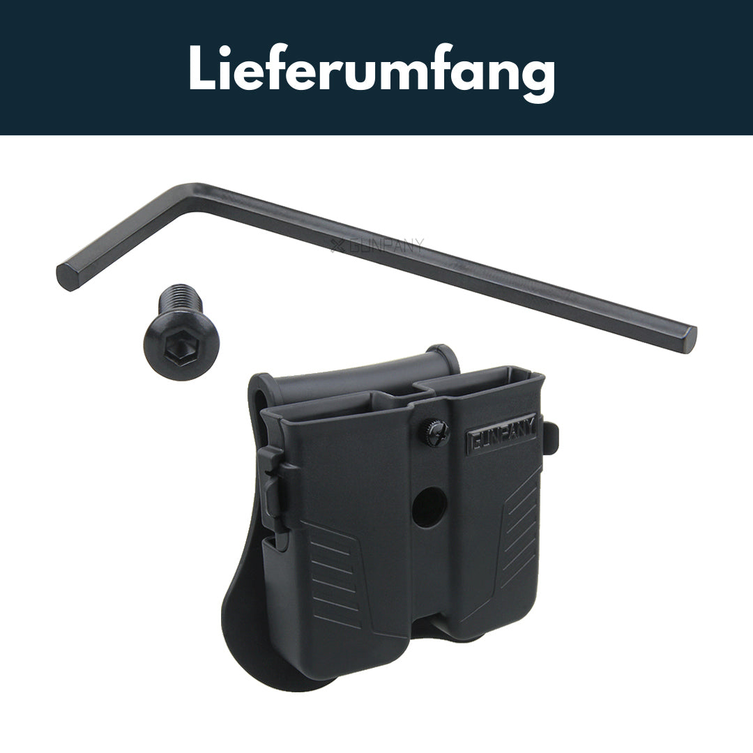 Vector Optics GPPD-01 Magazintasche (Gürtelclip) für 9mm, .40 und .45