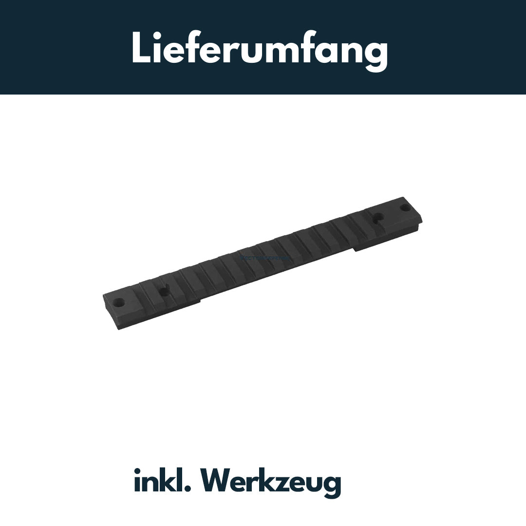 Vector Optics SCRA-62 159mm Stahl Picatinny Schiene für Remington 700 long Action