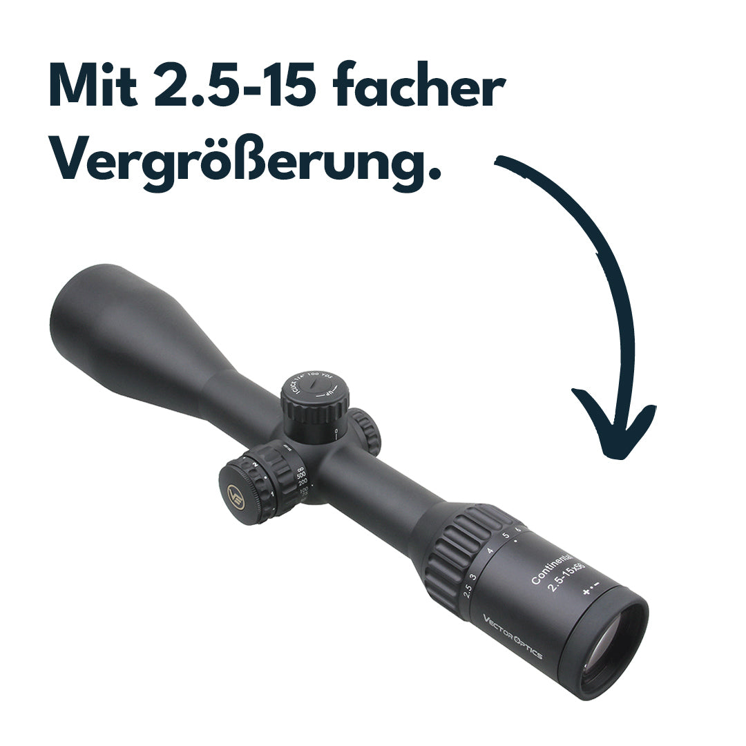 Vector Optics SCOM-34 Continental x6 2.5-15x56 CDM Hunting