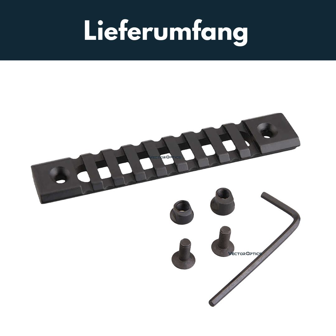 Vector Optics 21mm KeyMod Schiene Länge wählbar