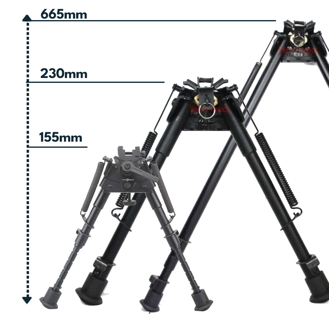 Vector Optics Rokstad Swivel Bipod made of aluminum in various heights