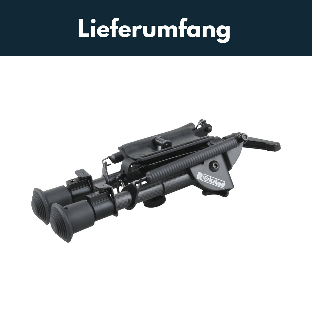 Vector Optics Rokstad Swivel Bipod aus Kohlenstoff und Aluminium in verschiedenen Höhen