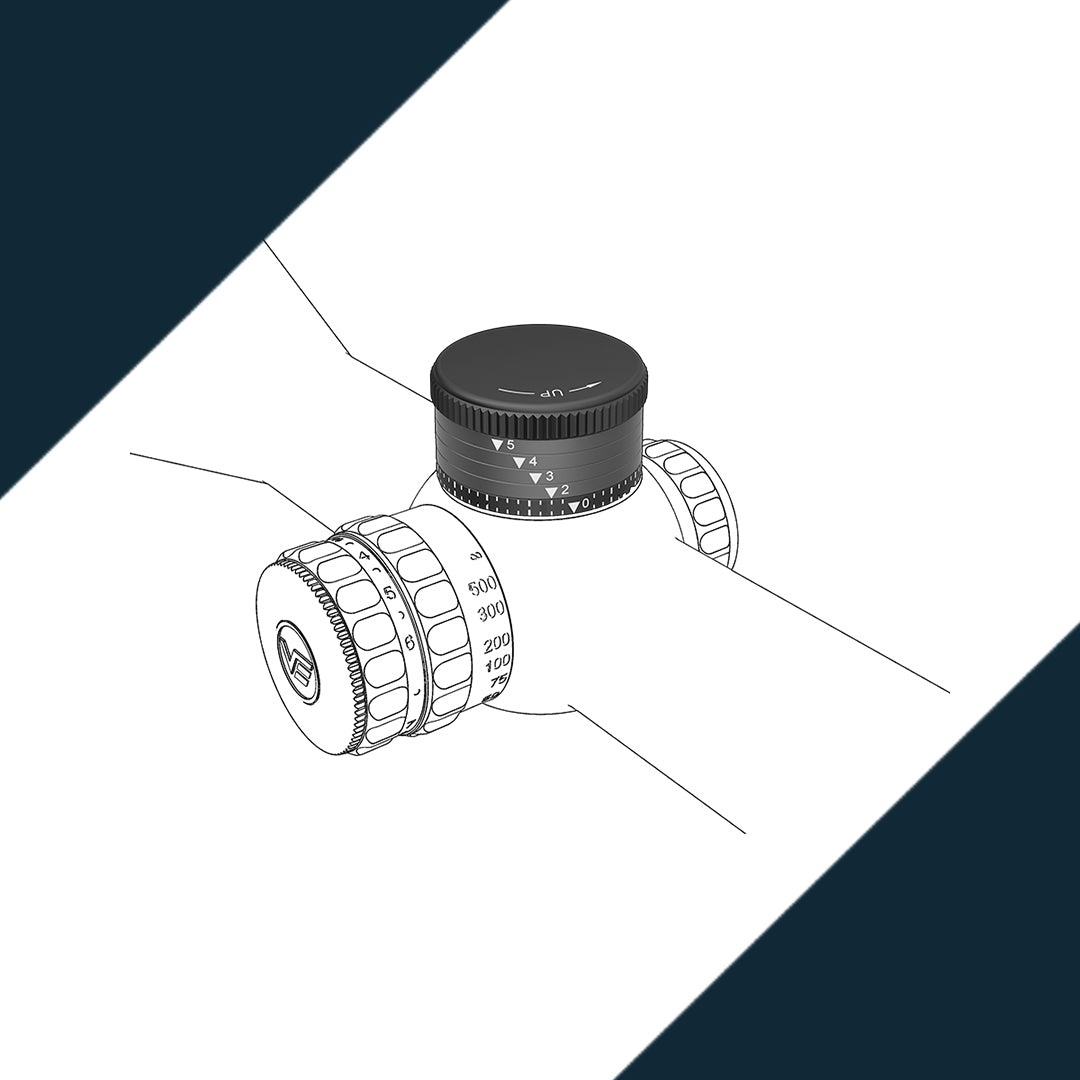 Vector Optics SCCON-HBT balistischer Turm für Continental Hunting Zielfernrohre