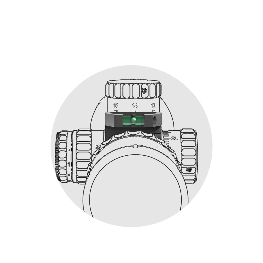 Vector Optics tower magnifier with spirit level for 30mm and 34mm tubes