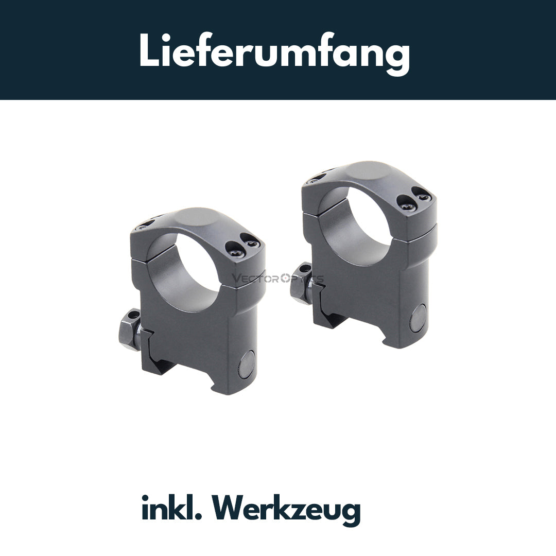 Vector Optics SCTM-64 Montage für 25,4mm Tubus, 21mm Weaver, h=31mm