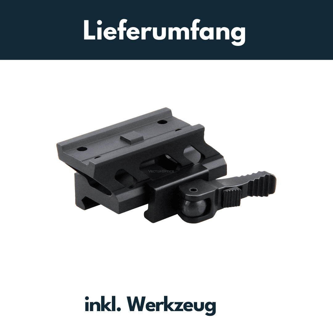 Vector Optics MAV-QD10 Schnellmontage für Aimpoint Micro Footprint, 21mm Picatinny, h=20,5mm