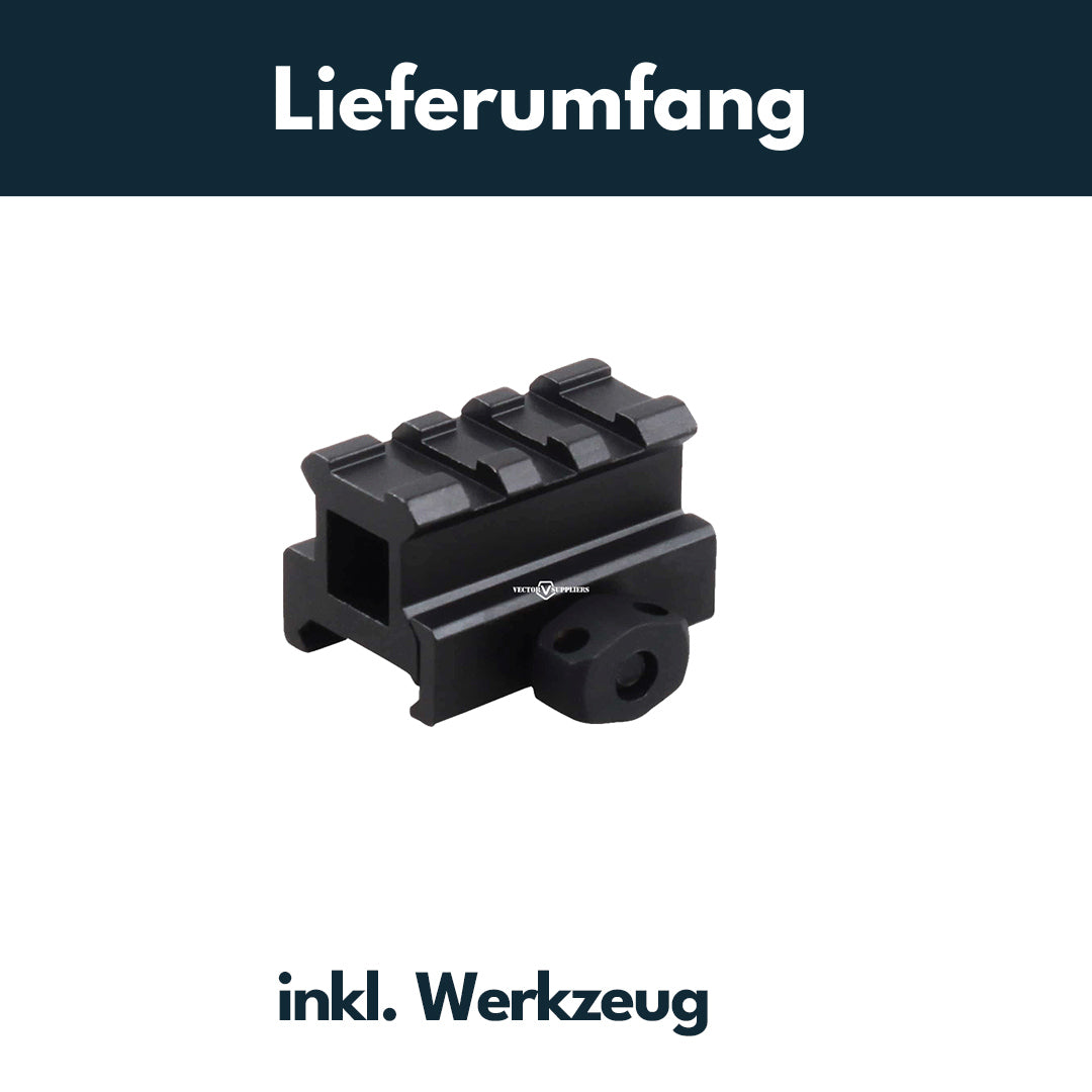 Vector Optics SCRA-59 21mm Picatinny Raiser Montage, l=40mm, h= 21mm