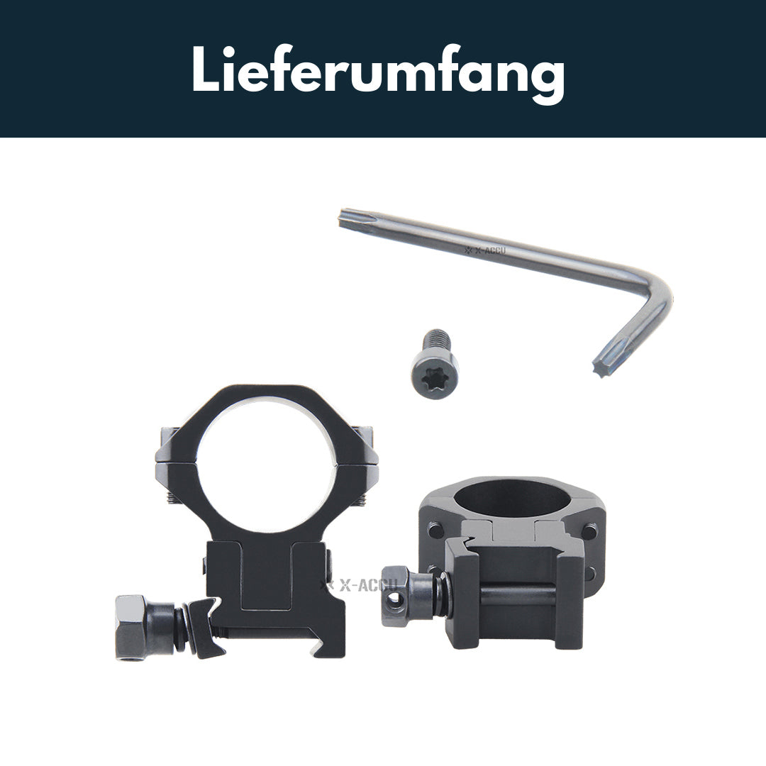 Vector Optics höhenverstellbare Montage für 25,4mm, 30mm & 34mm Tubus und 11mm / 21mm Schiene