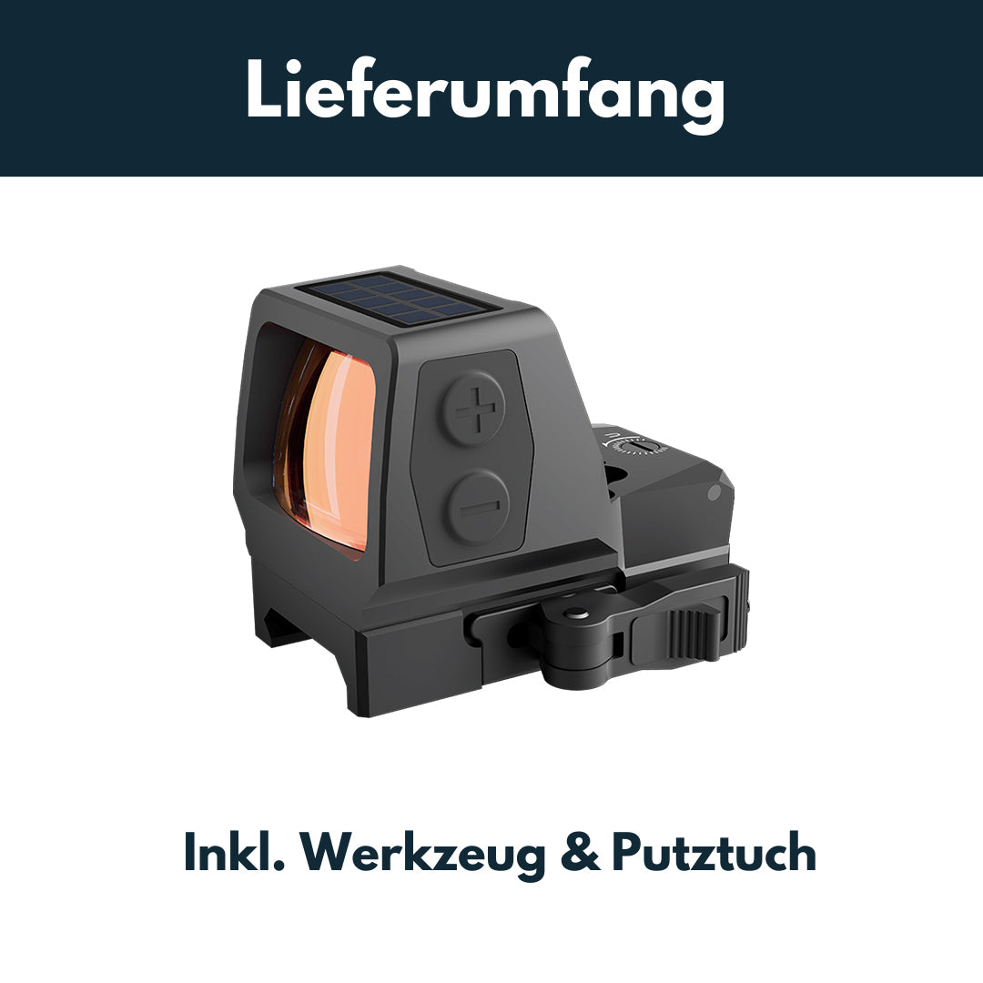 Vector Optics SCRD-SM44 Frenzy Plus F3 1x22x32 Red Dot Sight Solar Power