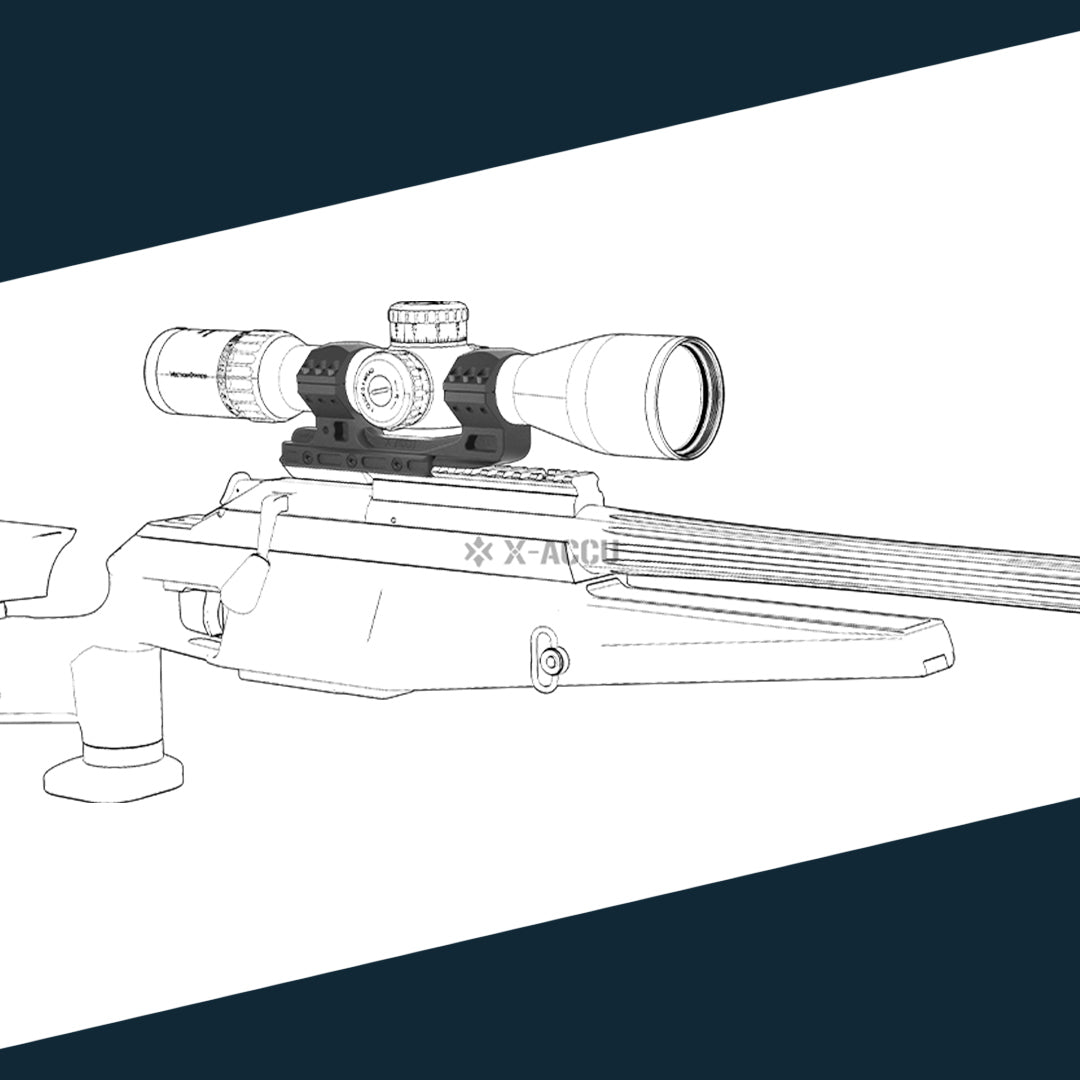 Vector Optics XASR-3015 X-Accu Cantilever Blockmontage mit 20MOA Vorneigung für 34mm Tubus, 21mm Picatinny, h= 40mm