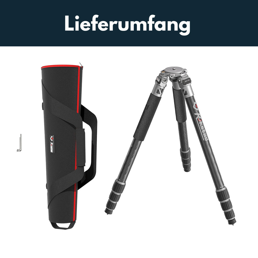 Vector Optics RSCF-T03 Rokstad 56-169cm Tripod Stativ aus Carbonfaser
