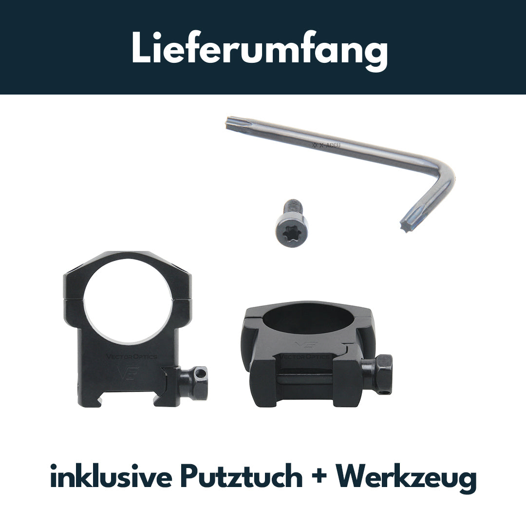 Vector Optics SCTM-08 Montage für 30mm Tubus, 21mm Picatinny, h=31mm