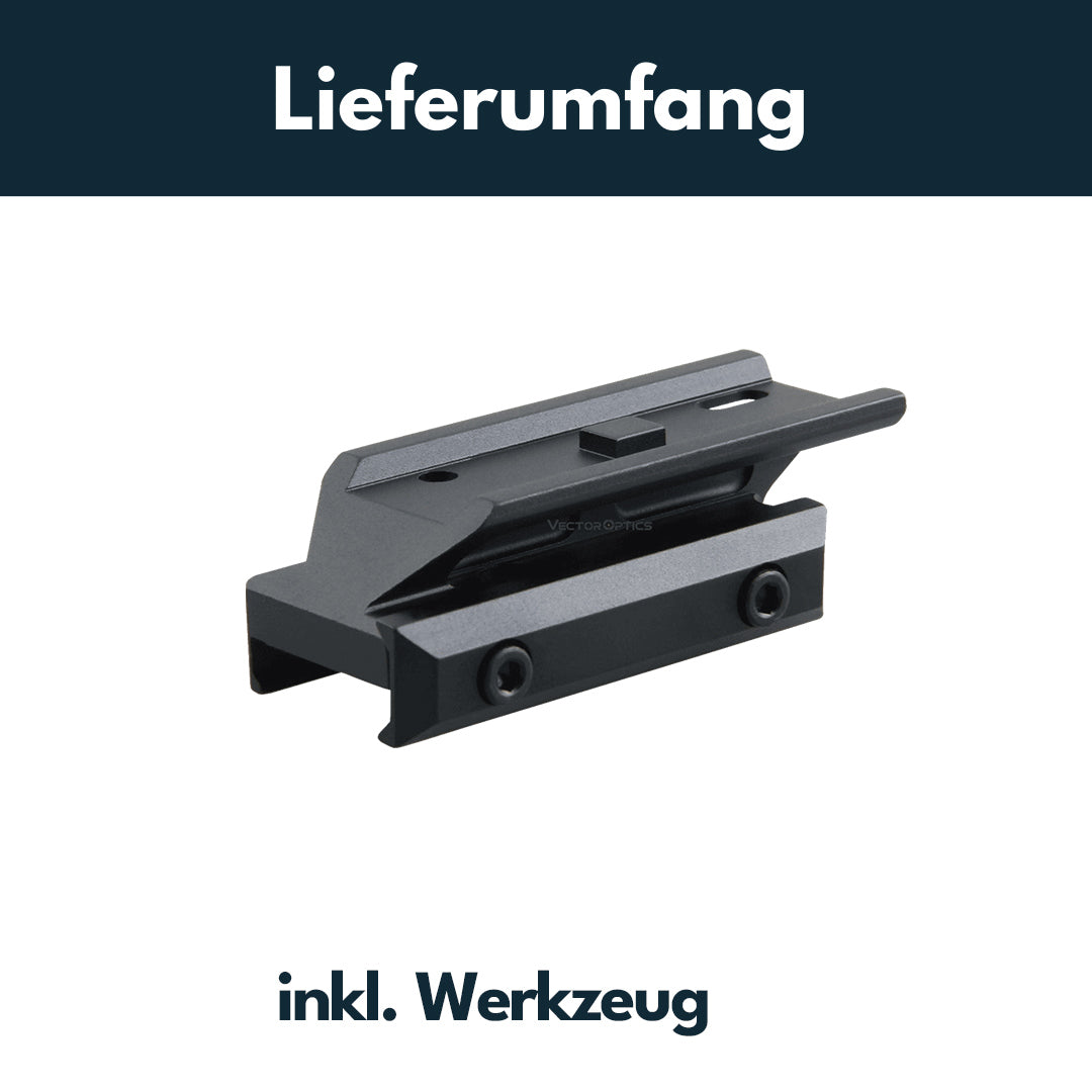 Vector Optics MAV-P05 Montage für Aimpoint Micro Footprint, 21mm Picatinny, h=12,8mm