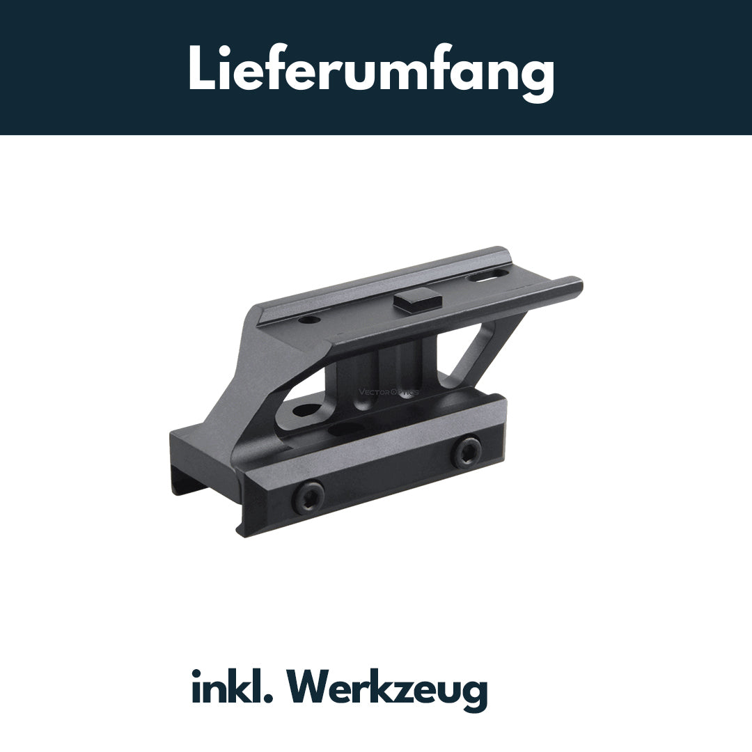 Vector Optics MAV-P08 Montage für Aimpoint Micro Footprint, 21mm Picatinny, h=21mm