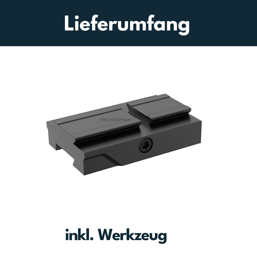 Vector Optics SCFRM-17 Montage mit VOD (Aimpoint) Footprint für 11mm Dovetail, h=6mm