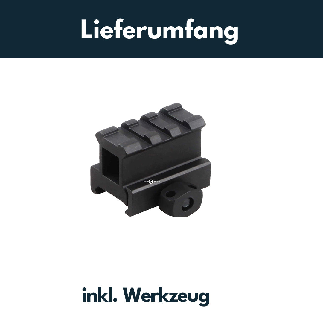 Vector Optics SCRA-60 21mm Picatinny Raiser Montage, l=40mm, h=25,4mm