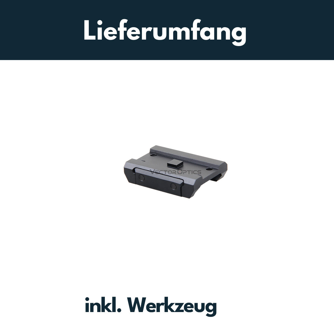 Vector Optics SCPSM-02 Montage für RUM (Aimpoint Micro) Footprint, 21mm Picatinny