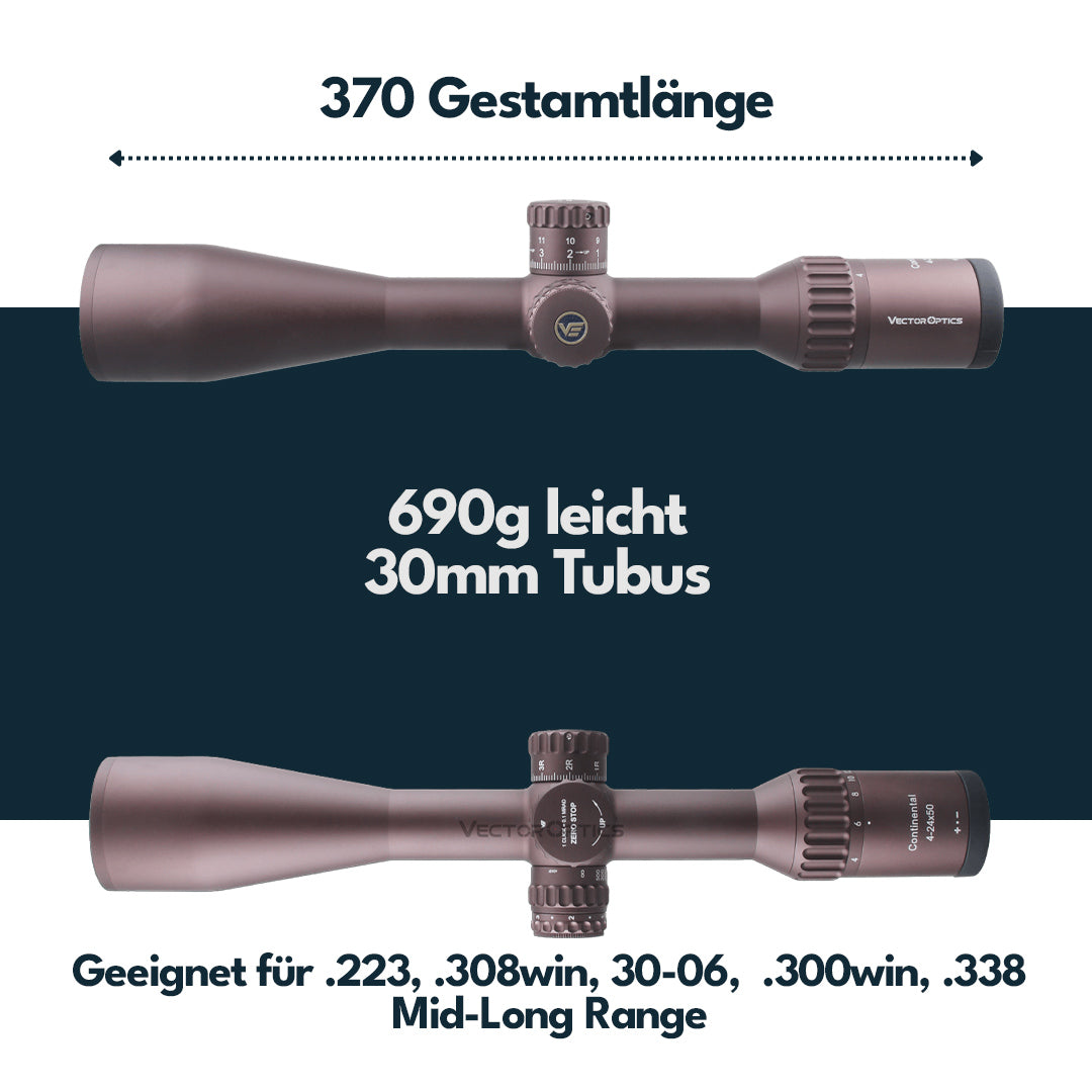 Vector Optics SCOL-43 Continental x6 4-24x50 Coyote FDE