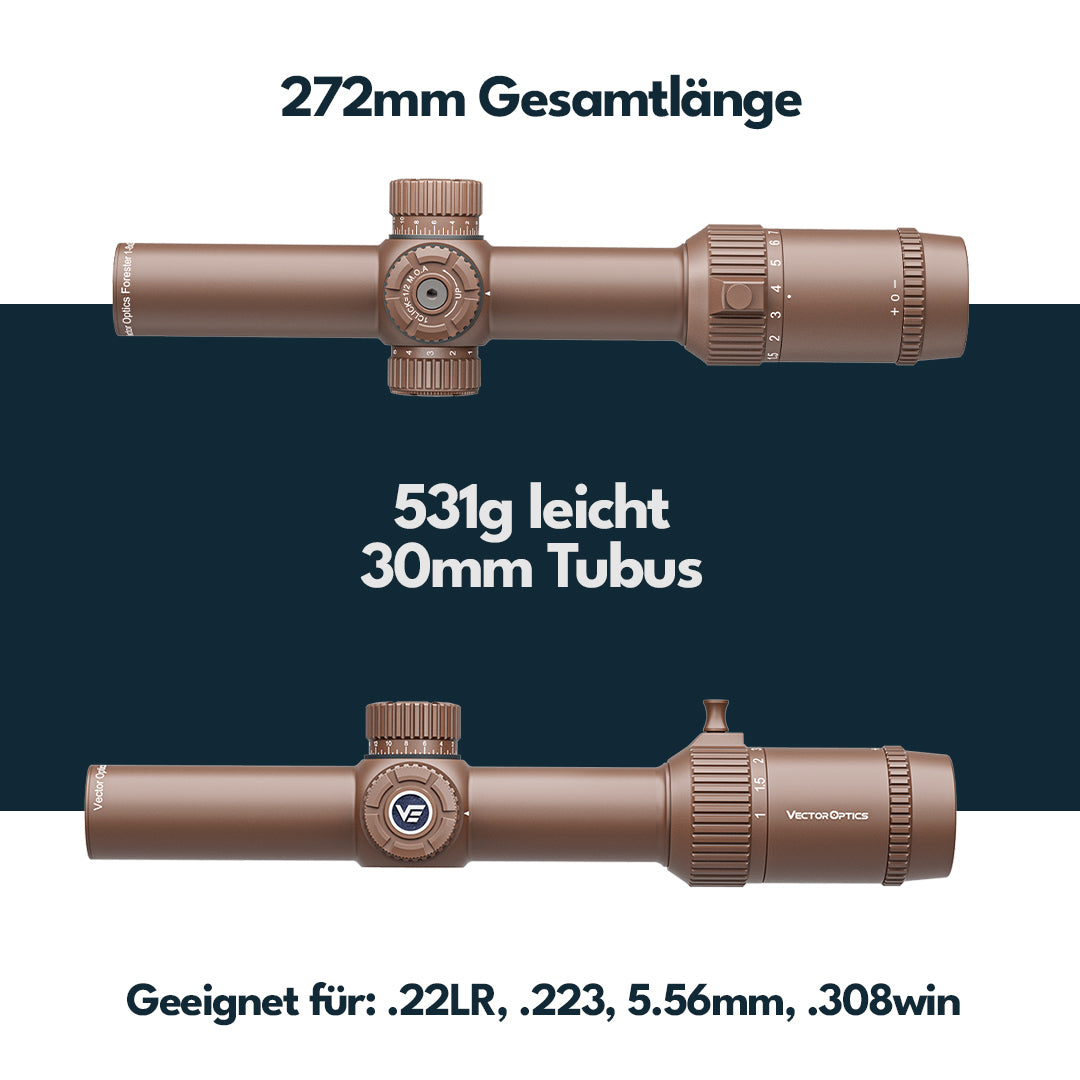 Vector Optics SCOC-39 Forester 1-8x24 SFP FDE