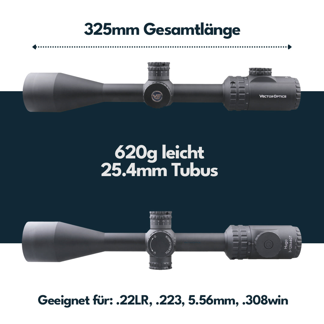 Vector Optics SCOM-31 Hugo 3-12x44 GT SFP