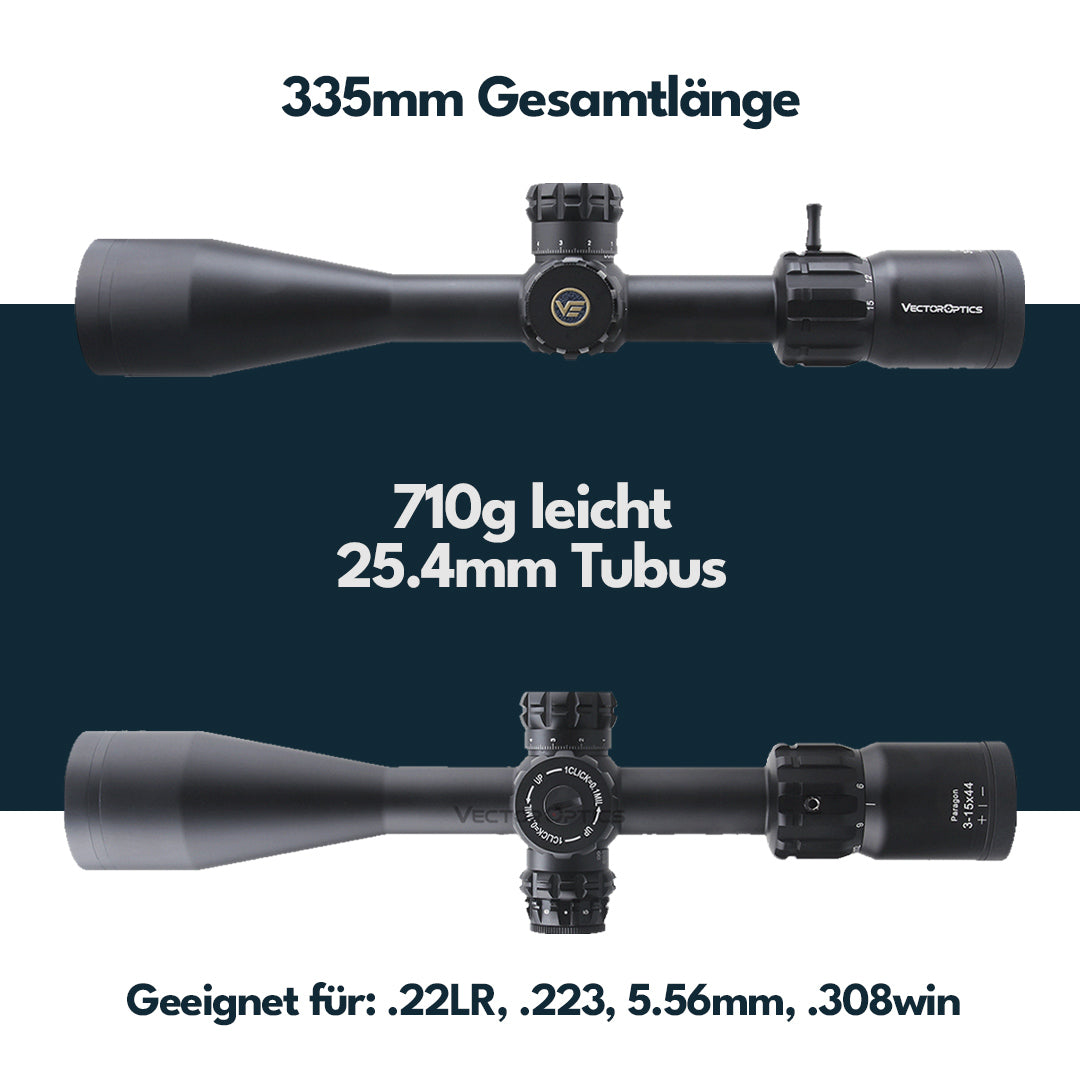 Vector Optics SCOM-T37 Paragon 3-15x44SFP Tactical