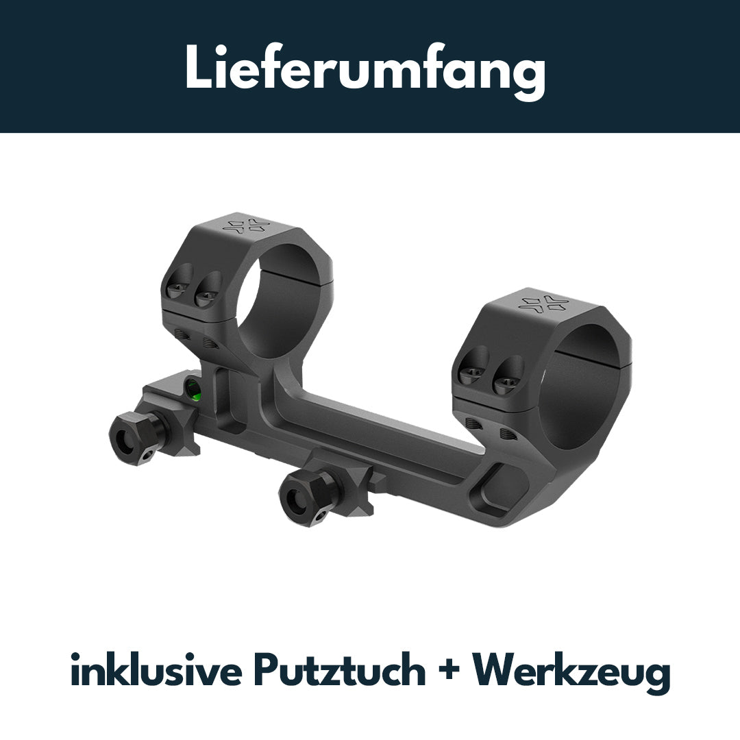 Vector Optics SCACD-23 Cantilever-Blockmontage mit eingebauter Wasserwaage für 21mm Schiene